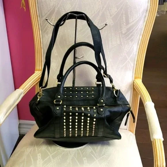 Gold studded bag best sale